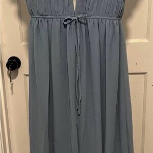 Lulus I'm All Yours Slate Blue Ruffled Maxi Dress
MEDIUM